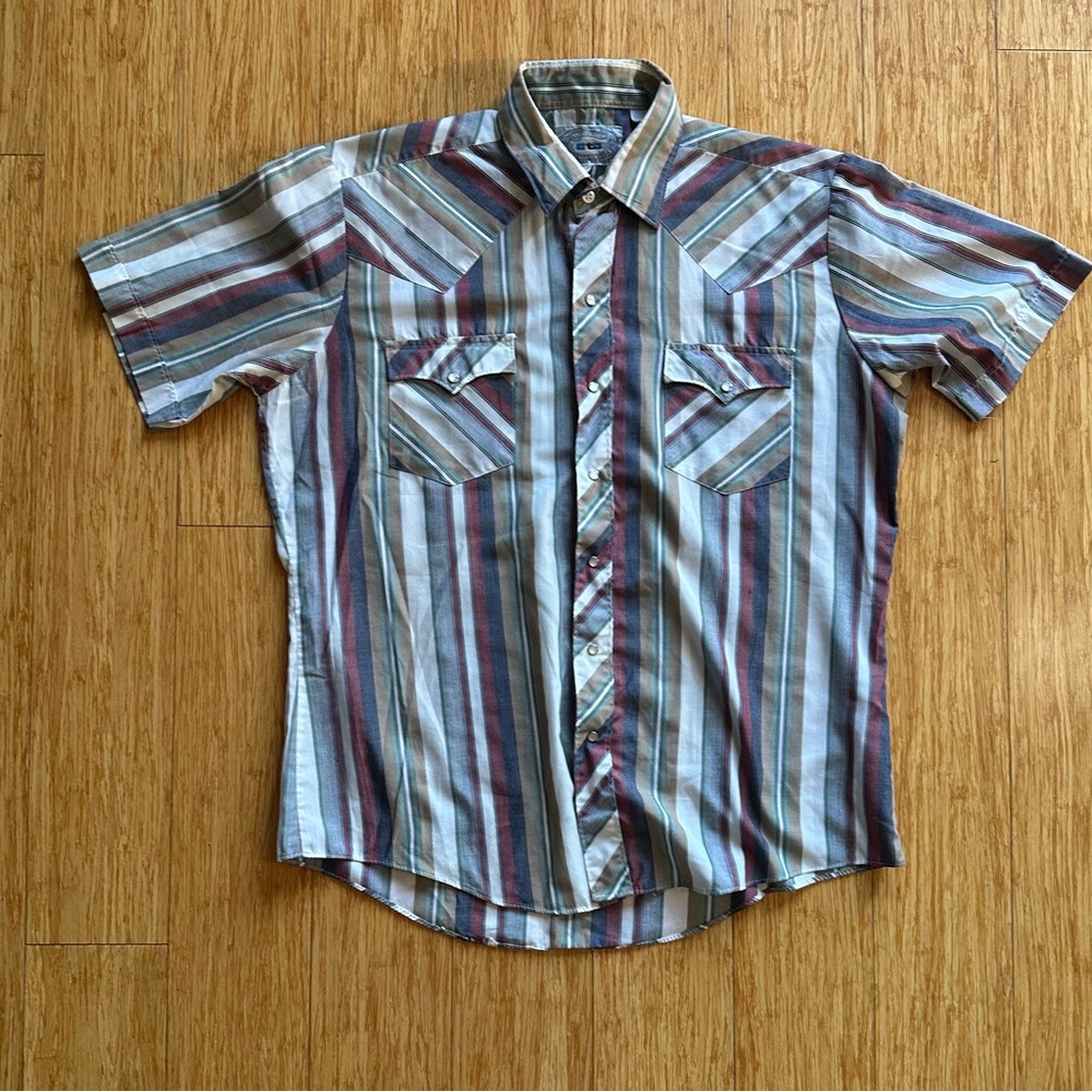 Vintage ATB Authentic Men’s Western Short Sleeve Shirt Size XL